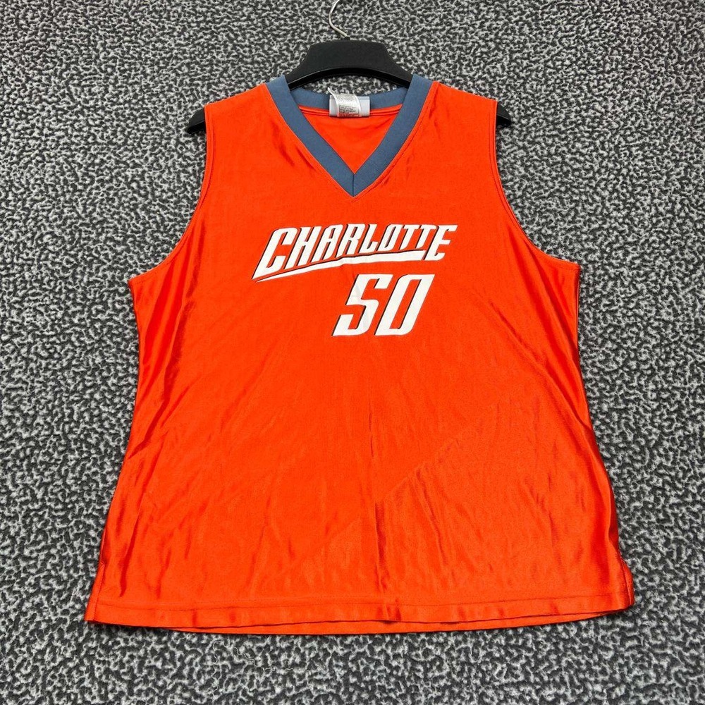 Charlotte Bobcats Okafor #50 Jersey Shirt Women Large Red NBA V-Neck New L